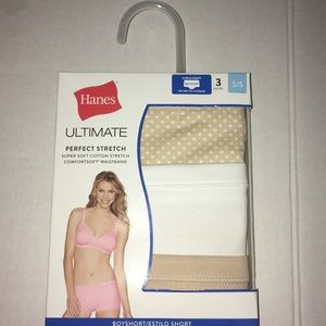 Hanes Ultimate Cotton Strech Soft 5/S Boy Shorts